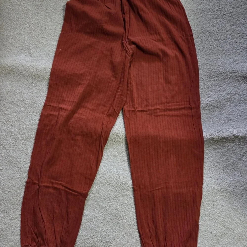 Blue Canoe Organic Cotton Sleep Pants RUST color size M - Picture 5 of 6